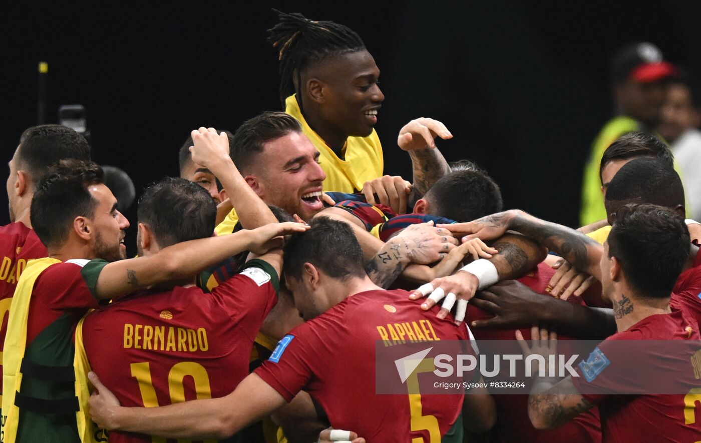 Qatar Soccer World Cup Portugal - Switzerland