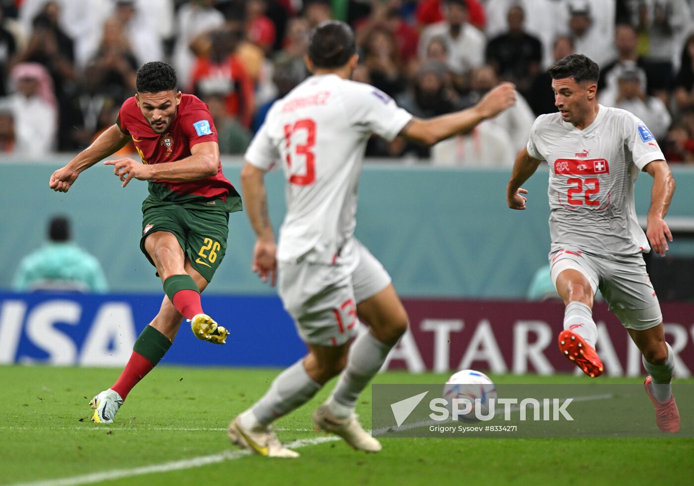 Qatar Soccer World Cup Portugal - Switzerland