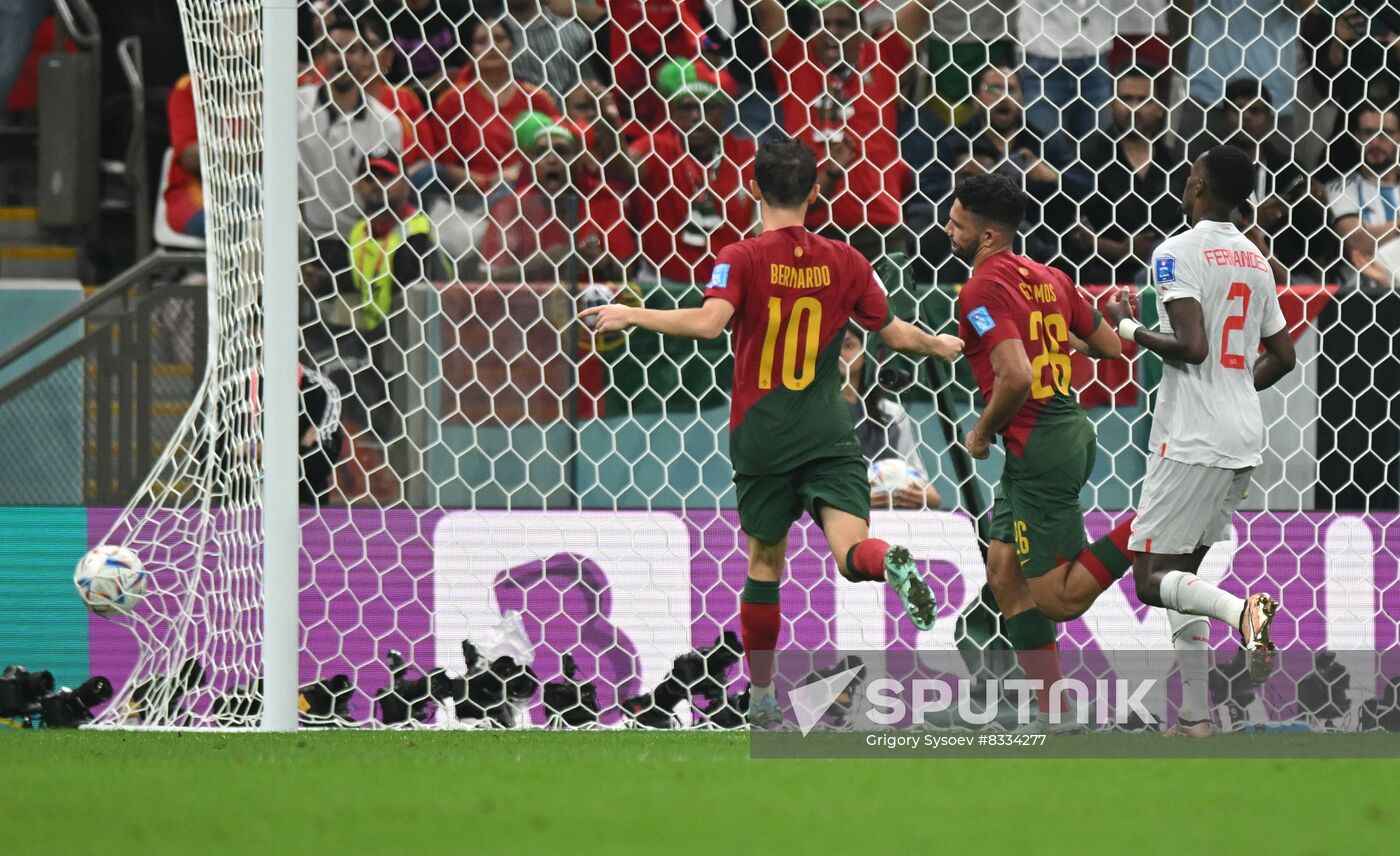 Qatar Soccer World Cup Portugal - Switzerland