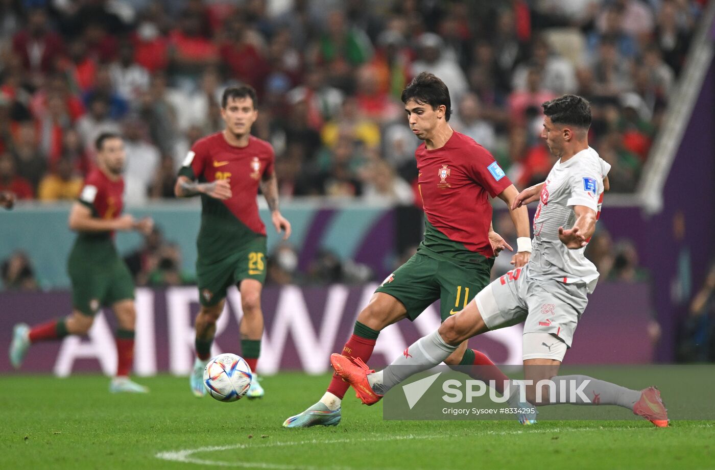 Qatar Soccer World Cup Portugal - Switzerland