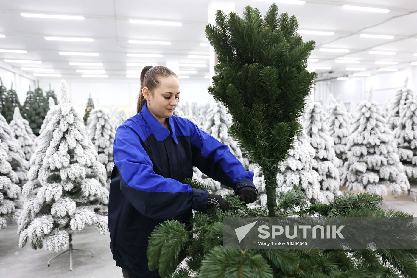 Russia New Year Season Artificial Trees