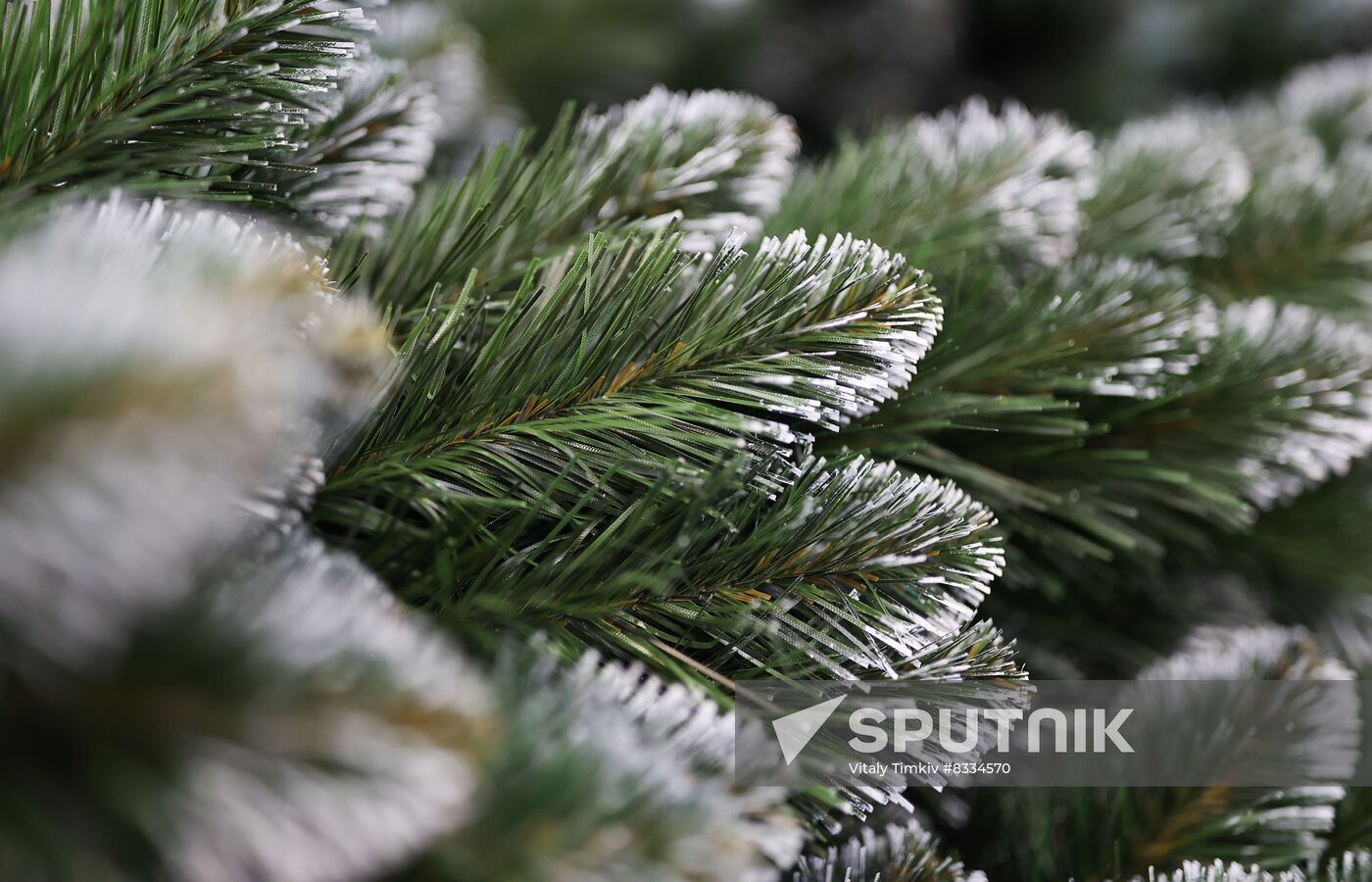 Russia New Year Season Artificial Trees