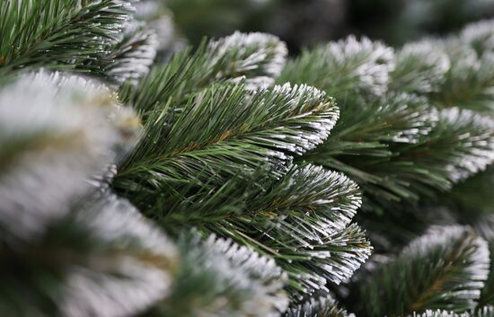 Russia New Year Season Artificial Trees