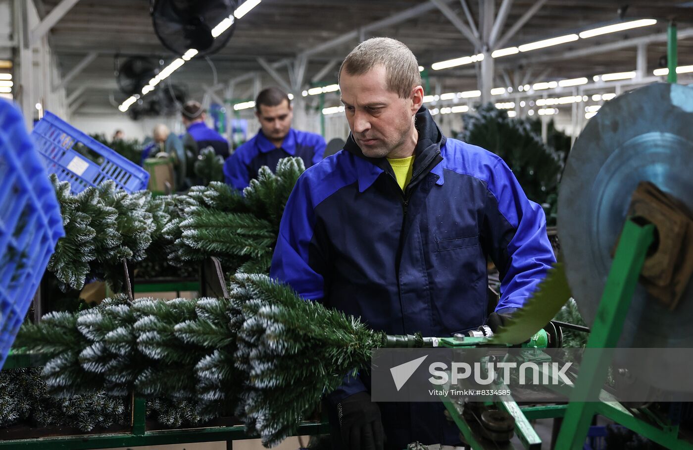 Russia New Year Season Artificial Trees