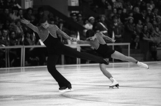 Figure skater Irina Rodnina and Alexander Zaitsev
