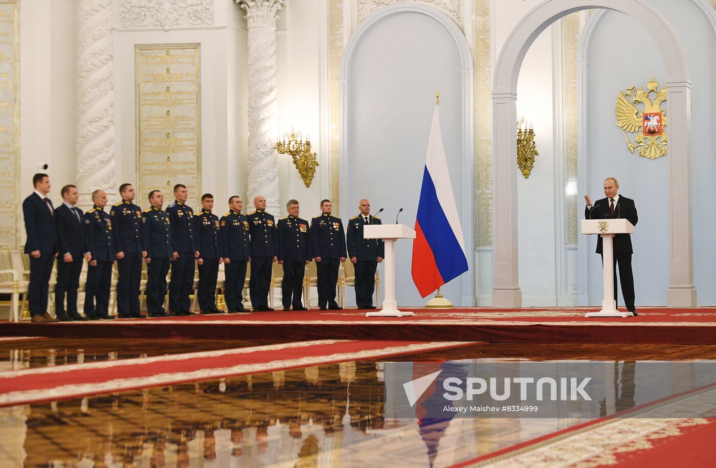 Russia Putin Gold Star Medals Awarding