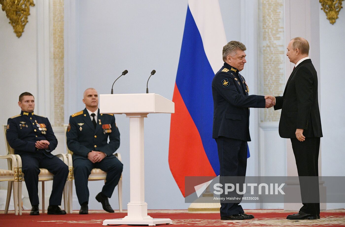 Russia Putin Gold Star Medals Awarding