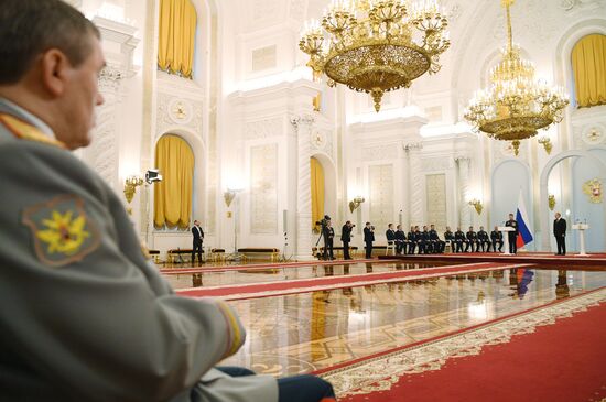 Russia Putin Gold Star Medals Awarding