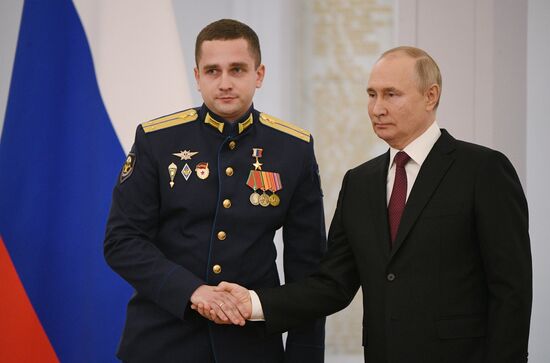 Russia Putin Gold Star Medals Awarding