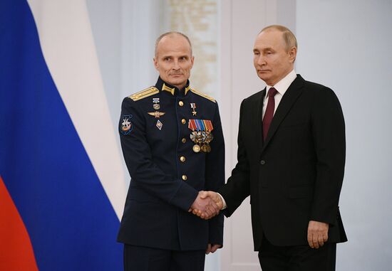 Russia Putin Gold Star Medals Awarding