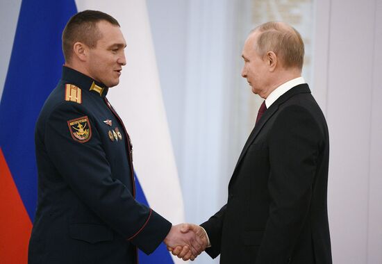 Russia Putin Gold Star Medals Awarding