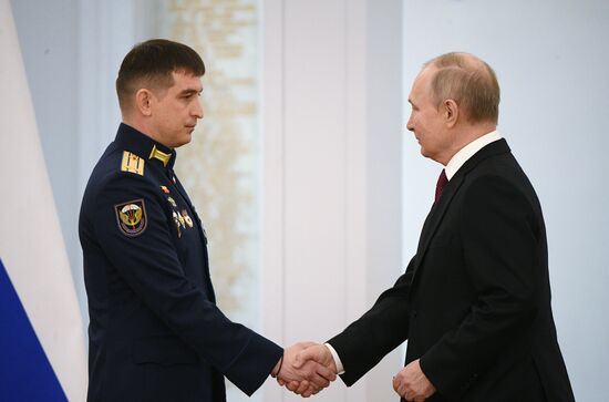 Russia Putin Gold Star Medals Awarding
