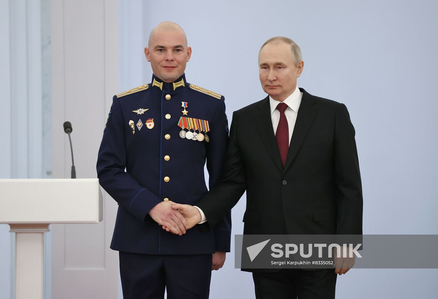 Russia Putin Gold Star Medals Awarding