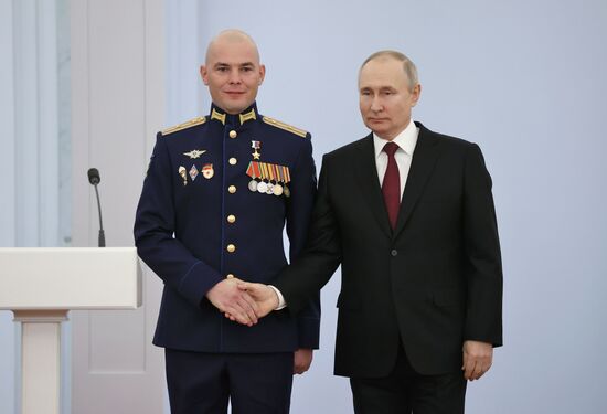 Russia Putin Gold Star Medals Awarding