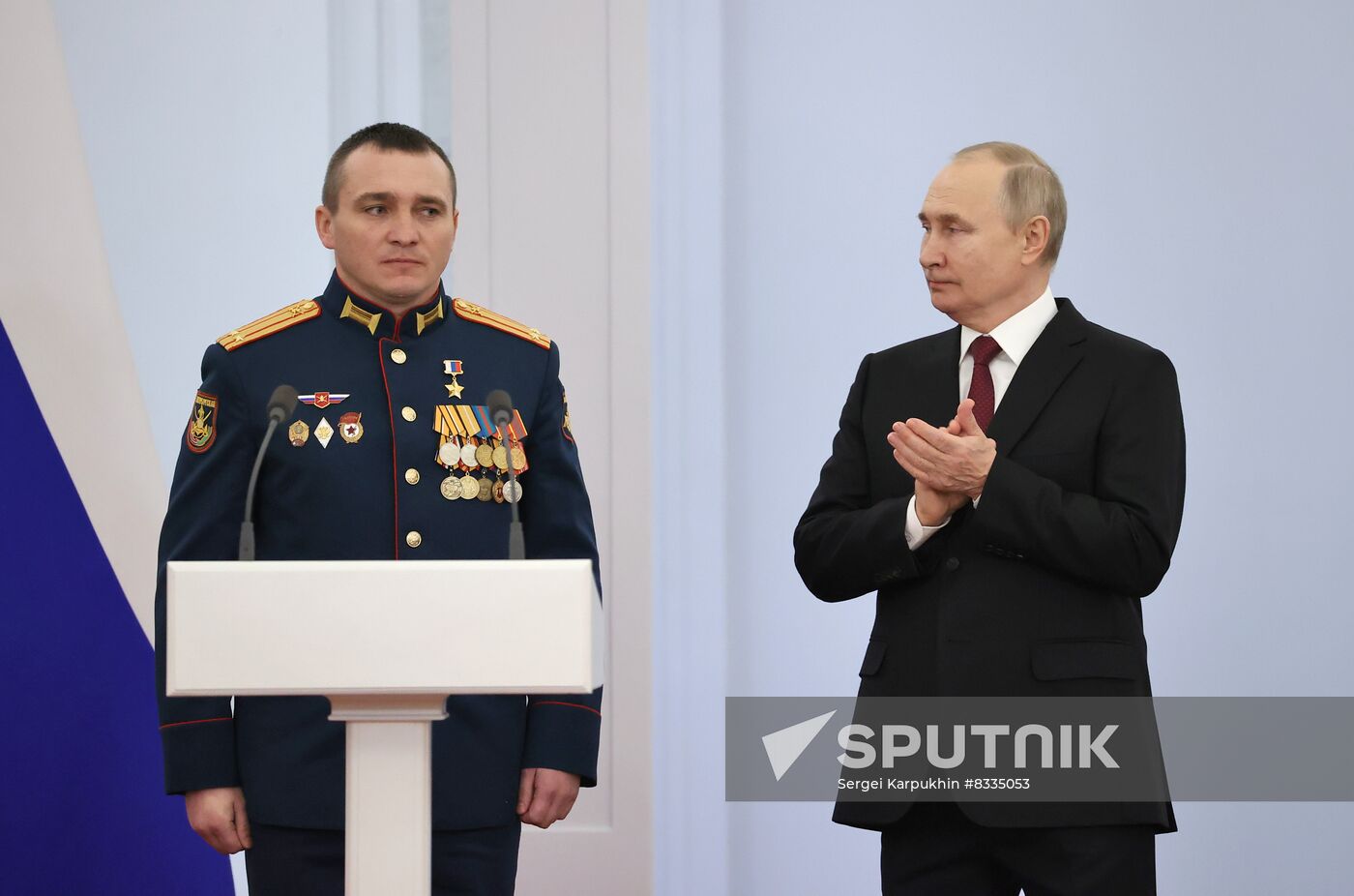 Russia Putin Gold Star Medals Awarding