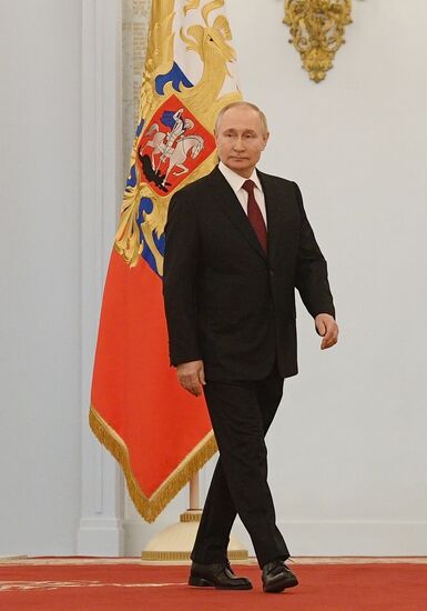 Russia Putin Gold Star Medals Awarding