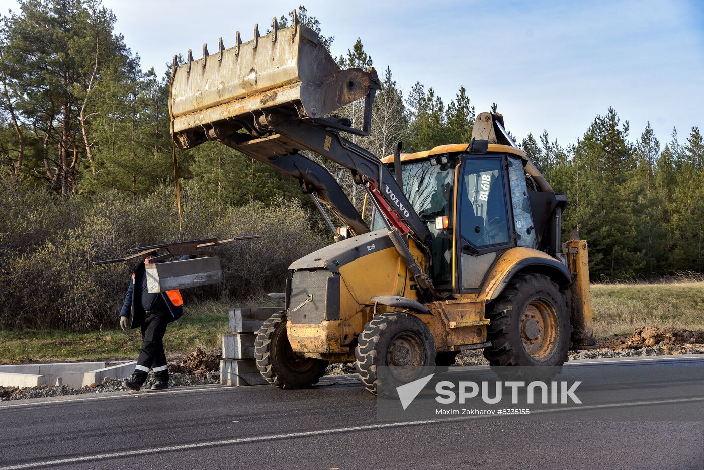 Russia Ukraine Military Operation Motorway Repair
