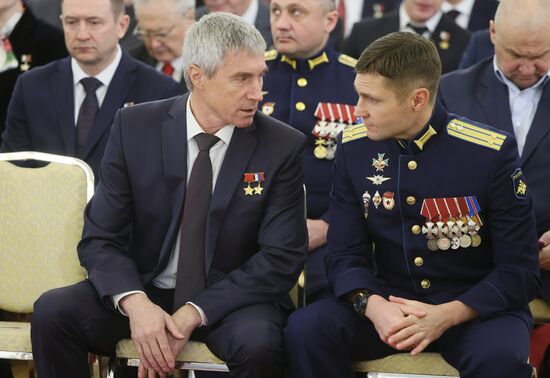 Russia Putin Gold Star Medals Awarding