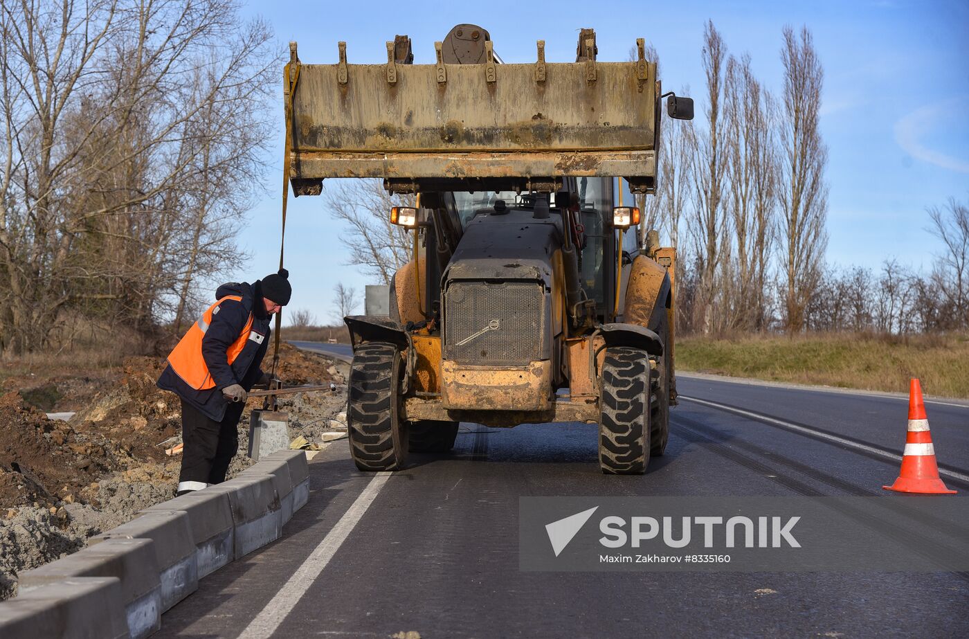 Russia Ukraine Military Operation Motorway Repair