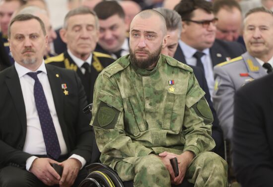 Russia Putin Gold Star Medals Awarding