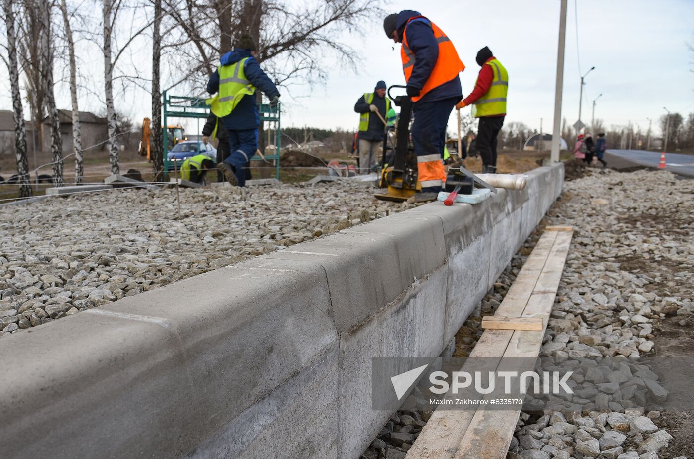 Russia Ukraine Military Operation Motorway Repair