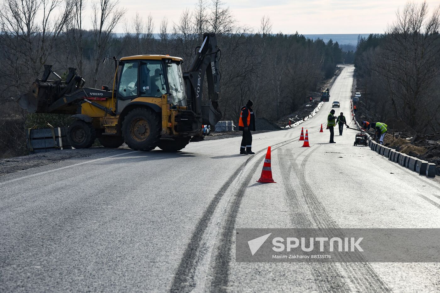 Russia Ukraine Military Operation Motorway Repair