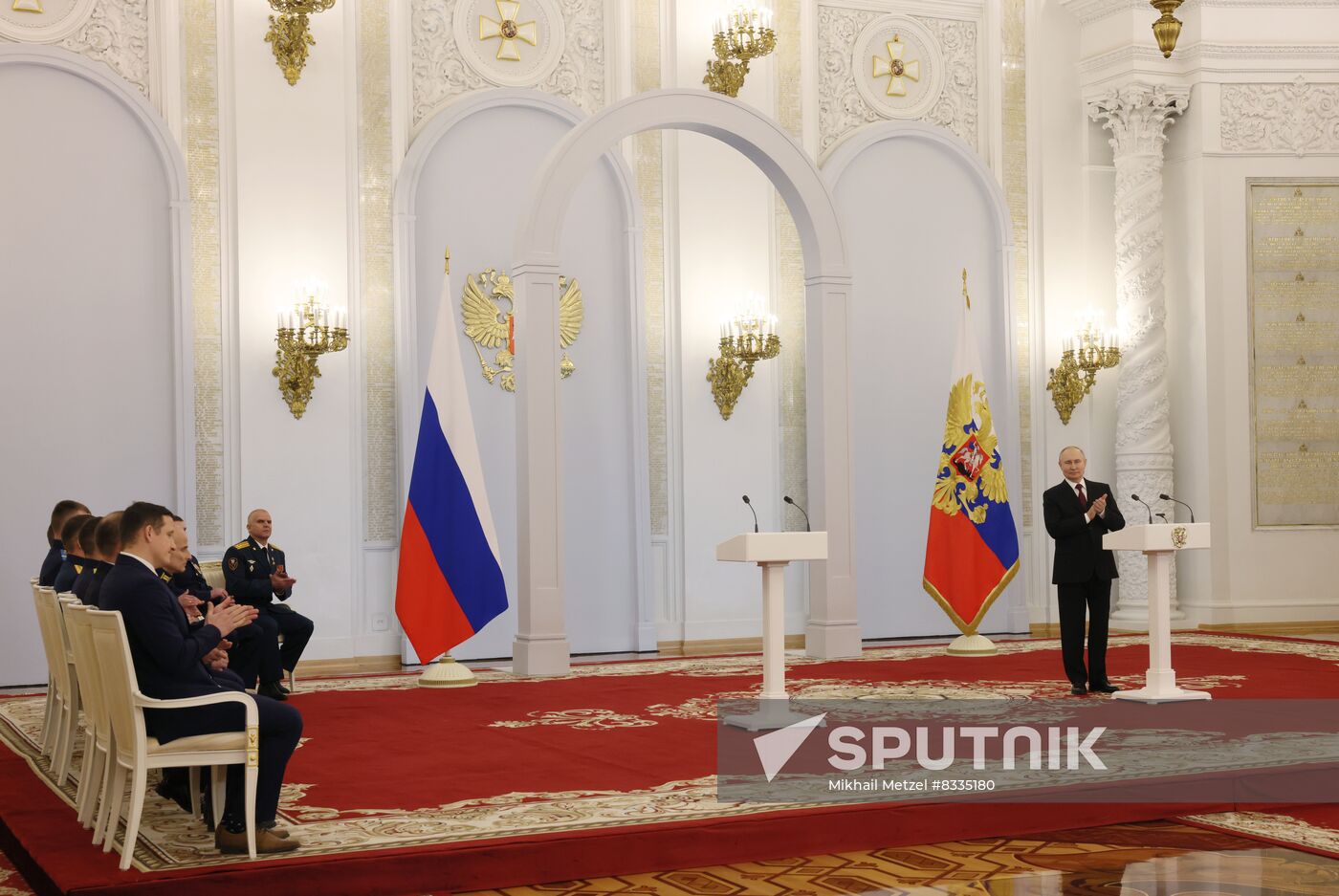 Russia Putin Gold Star Medals Awarding