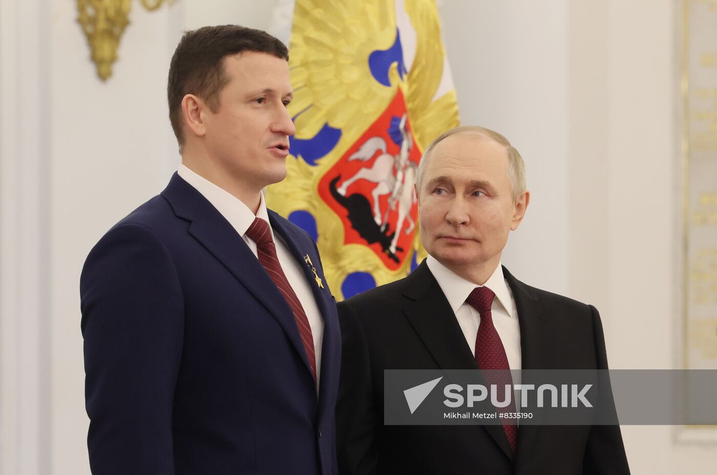 Russia Putin Gold Star Medals Awarding