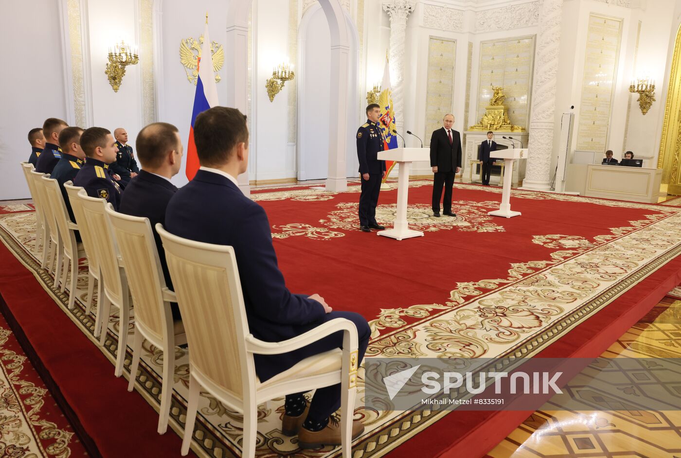 Russia Putin Gold Star Medals Awarding