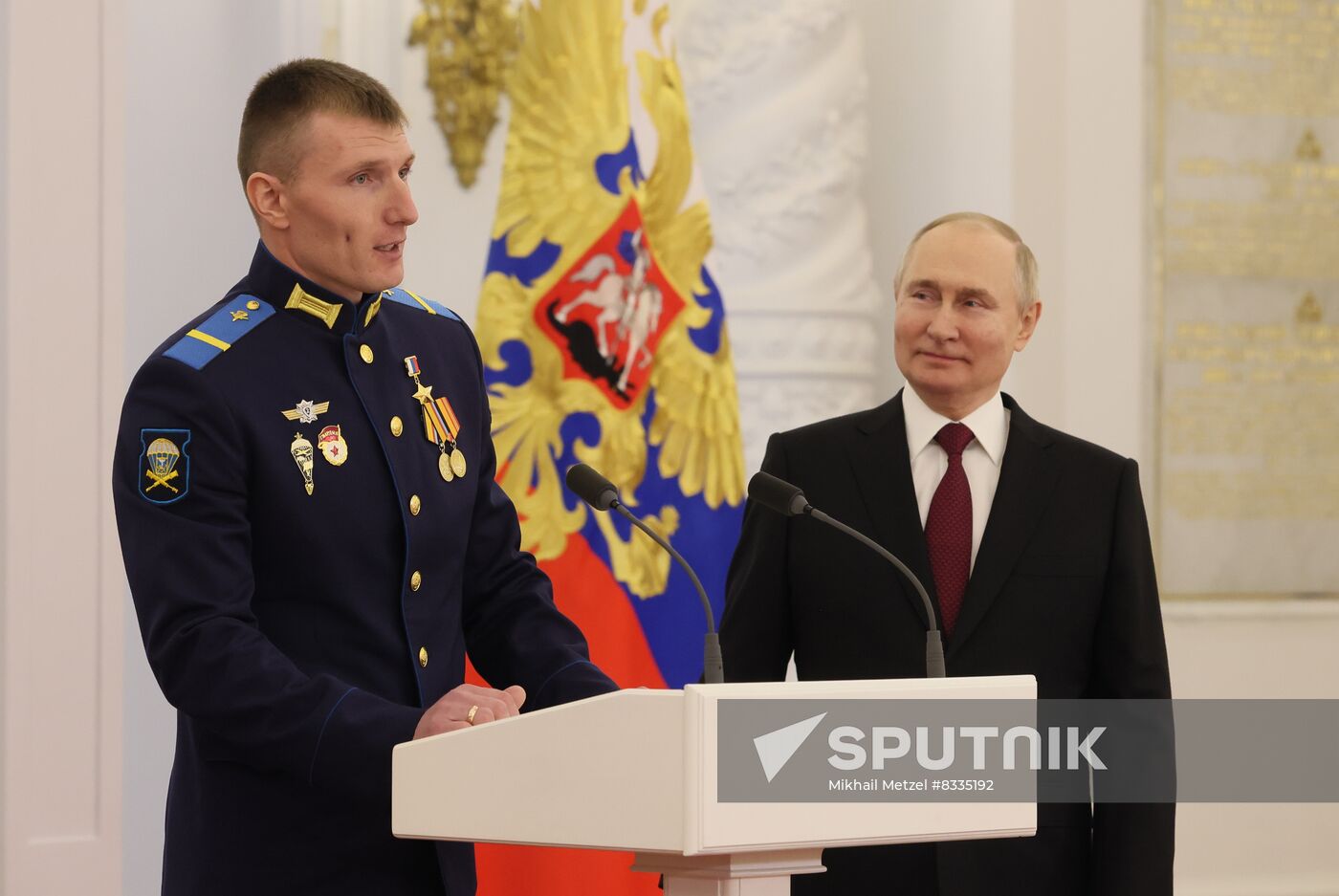 Russia Putin Gold Star Medals Awarding