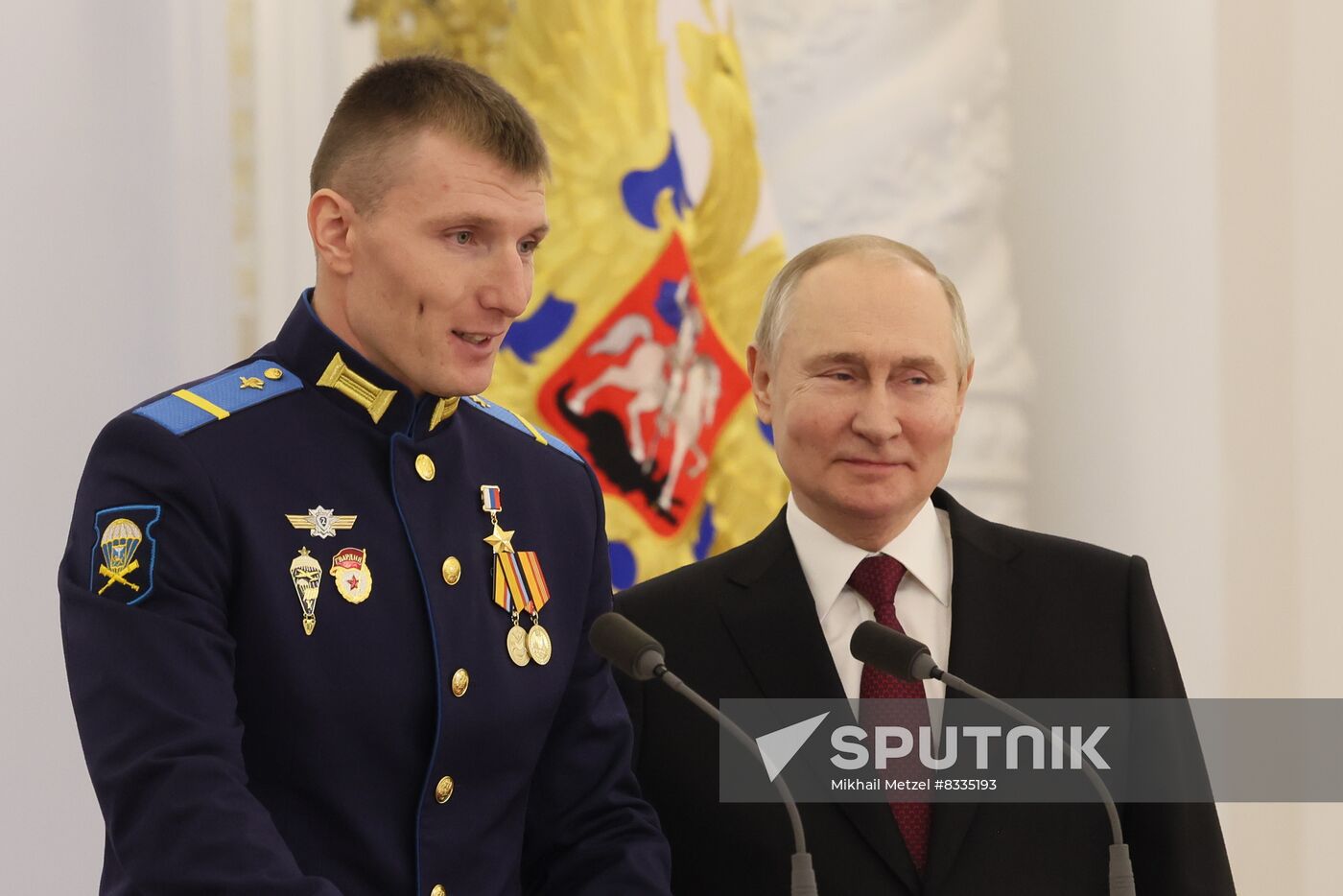 Russia Putin Gold Star Medals Awarding