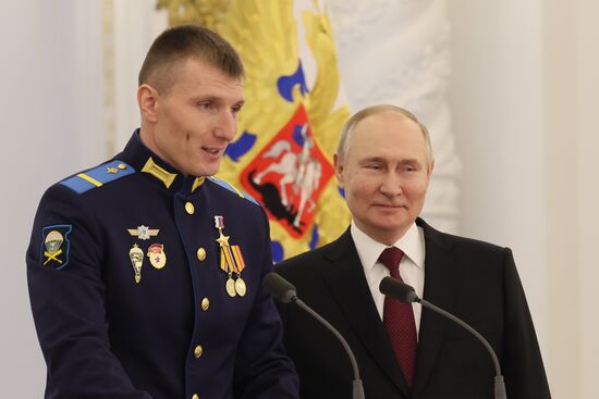Russia Putin Gold Star Medals Awarding