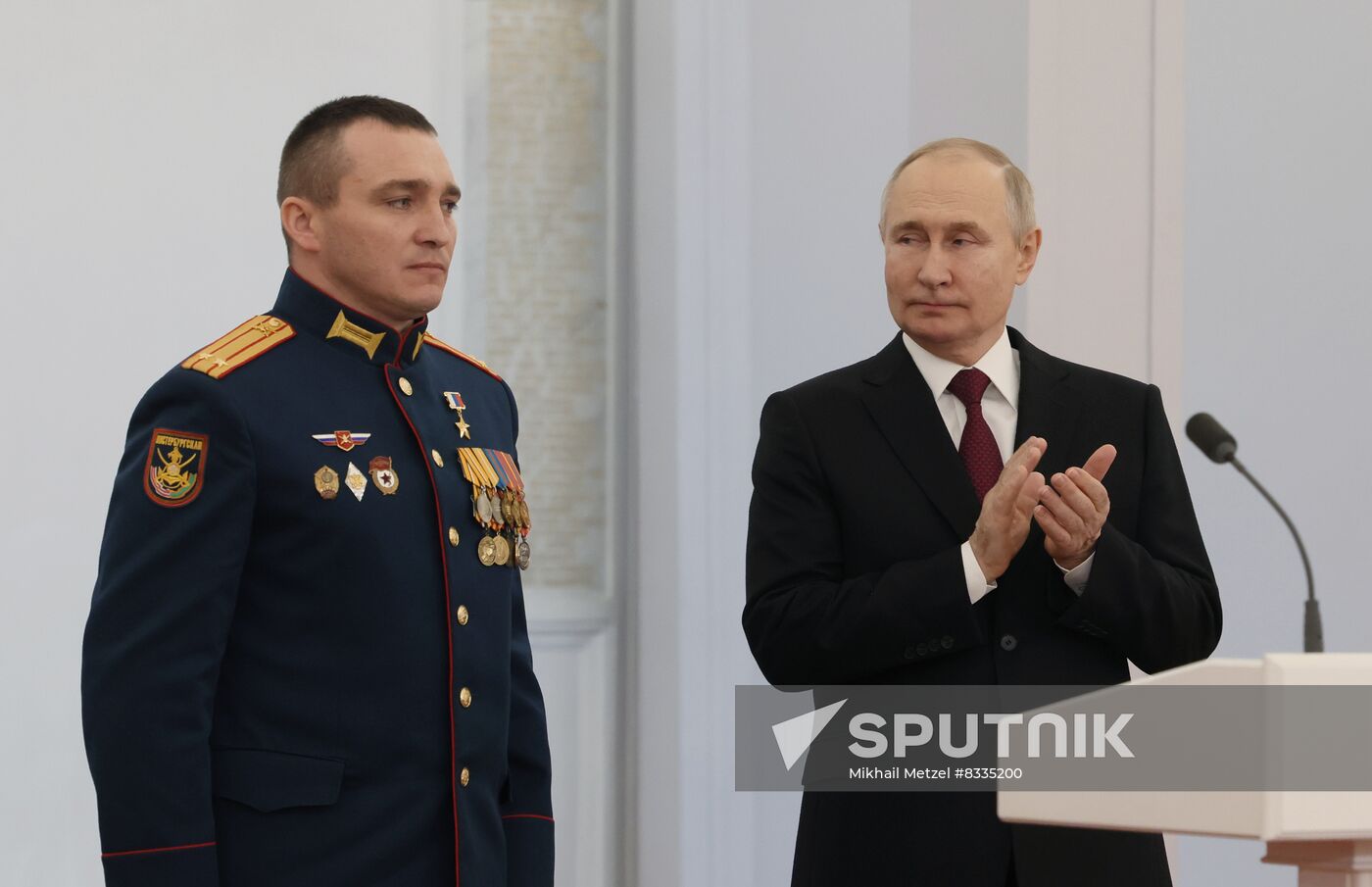 Russia Putin Gold Star Medals Awarding