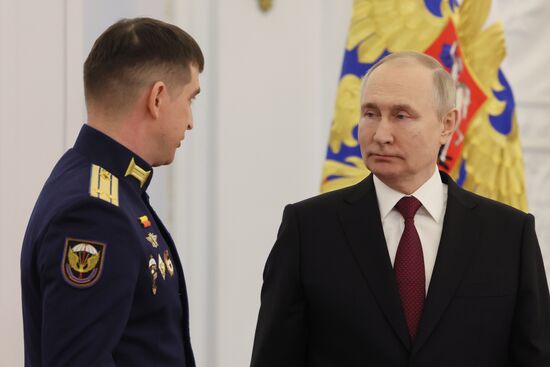 Russia Putin Gold Star Medals Awarding