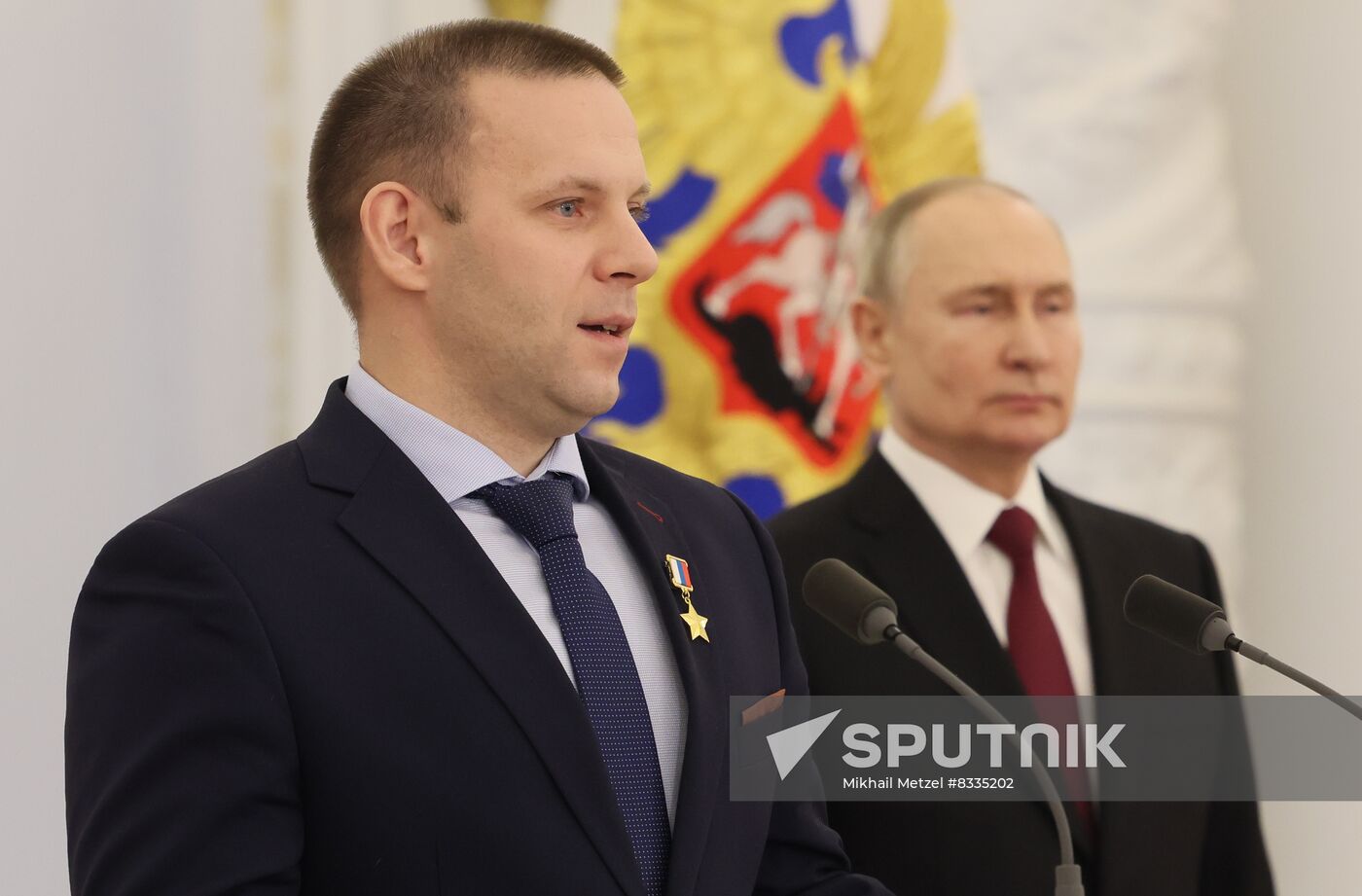 Russia Putin Gold Star Medals Awarding