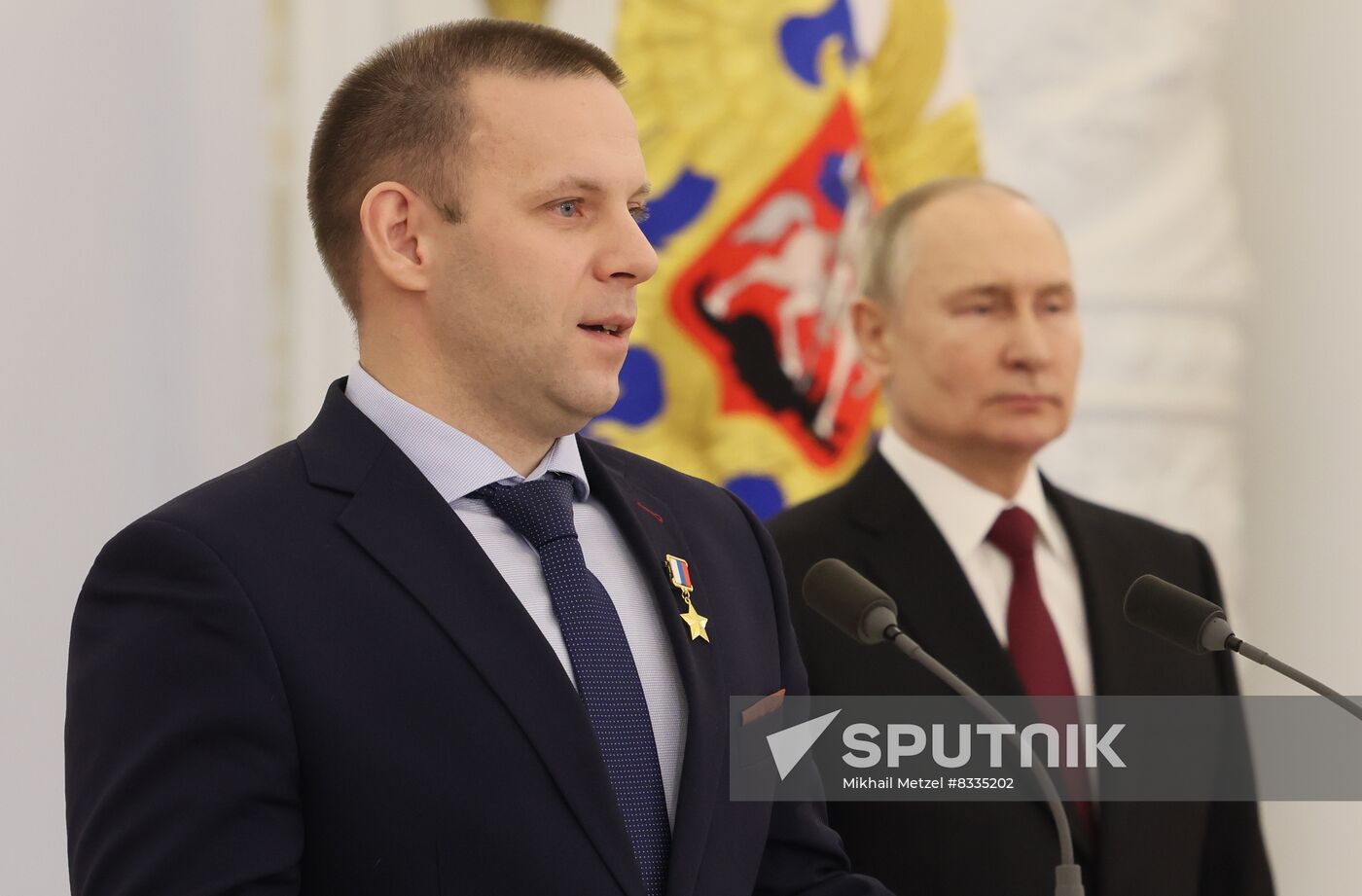 Russia Putin Gold Star Medals Awarding