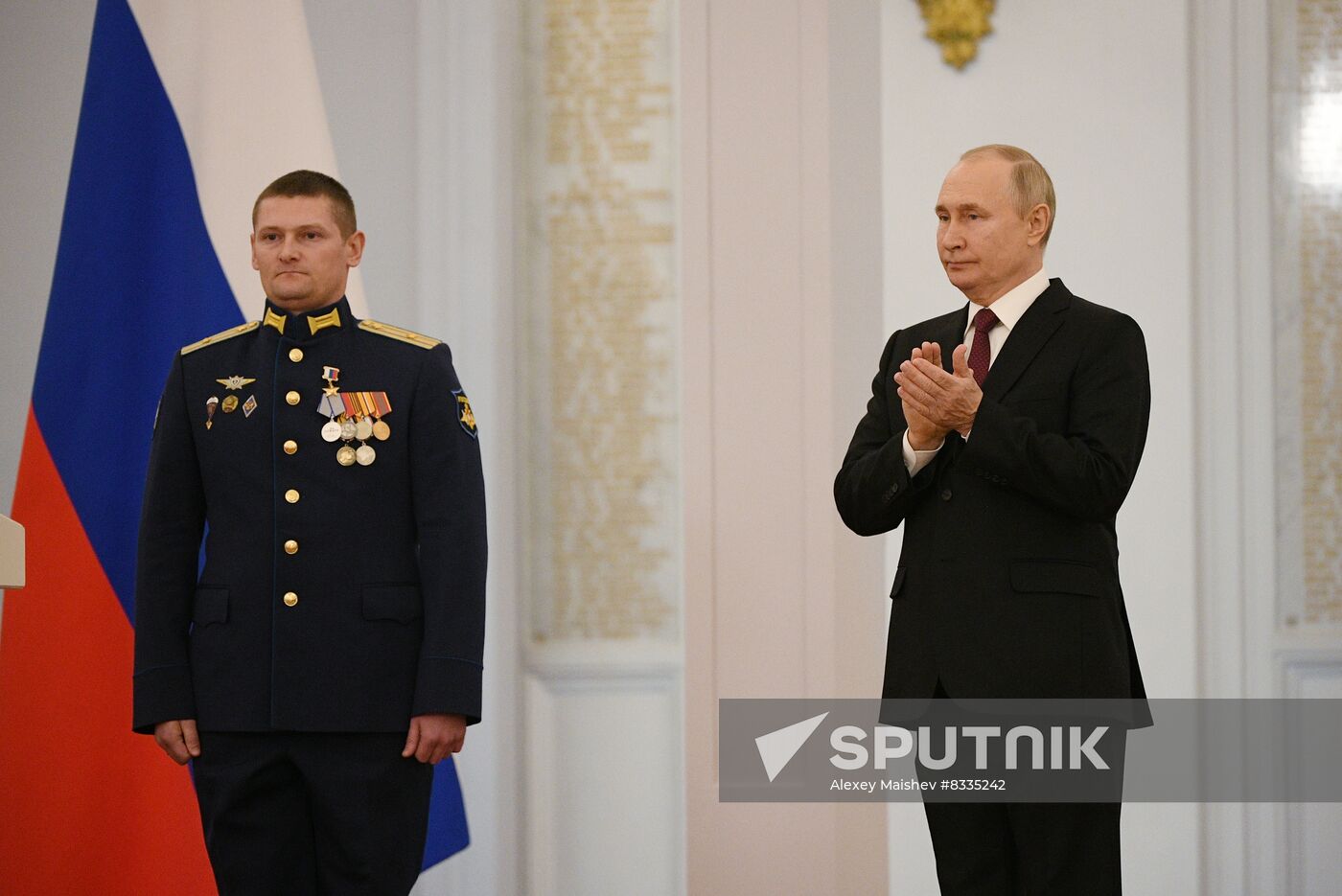 Russia Putin Gold Star Medals Awarding