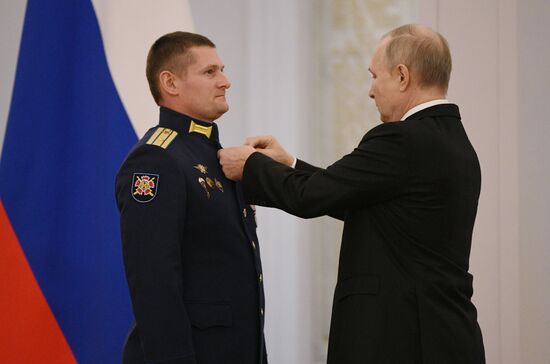 Russia Putin Gold Star Medals Awarding