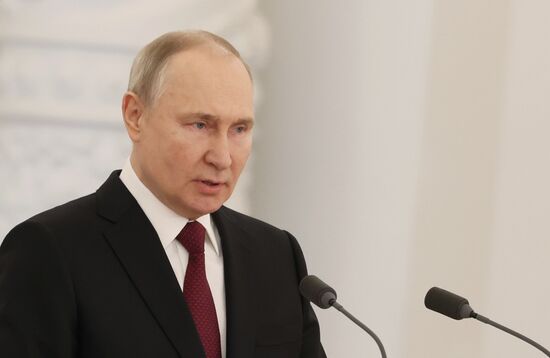 Russia Putin Gold Star Medals Awarding