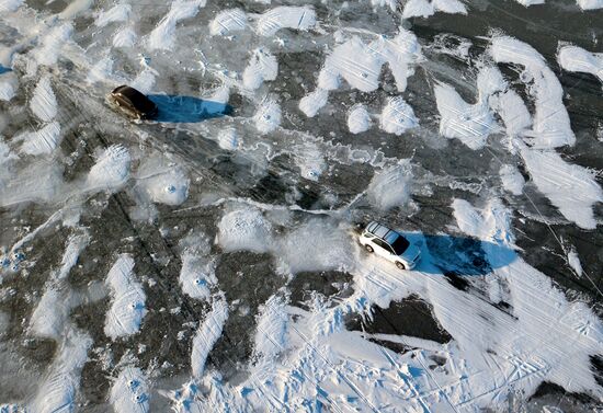 Russia Siberia Ice Crossing