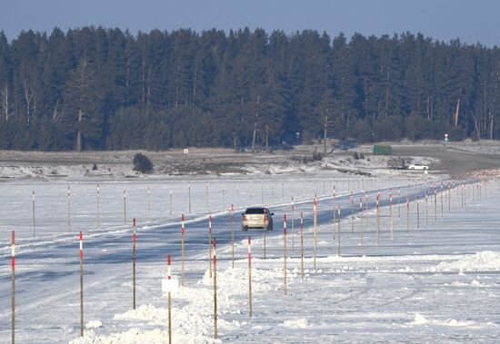Russia Siberia Ice Crossing