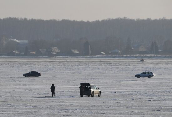 Russia Siberia Ice Crossing