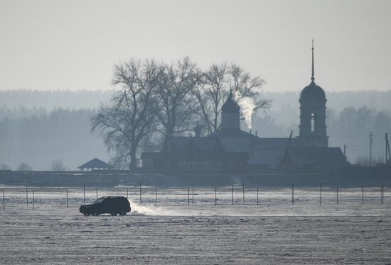 Russia Siberia Ice Crossing