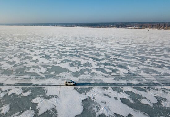 Russia Siberia Ice Crossing