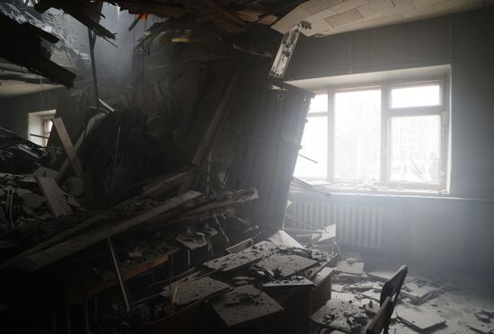 Russia Ukraine Military Operation Shelling