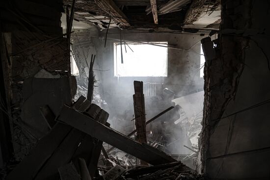 Russia Ukraine Military Operation Shelling