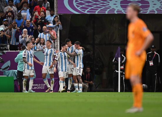 Qatar Soccer World Cup Netherlands - Argentina