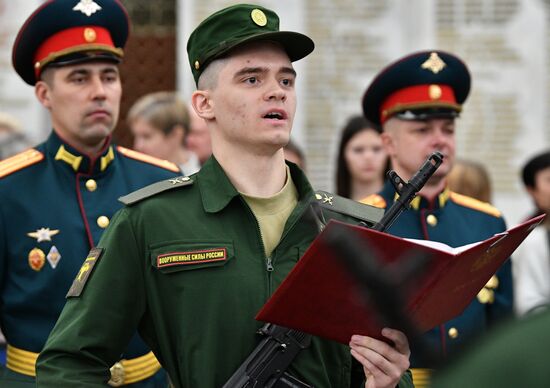 Russia Presidential Regiment Oath Taking