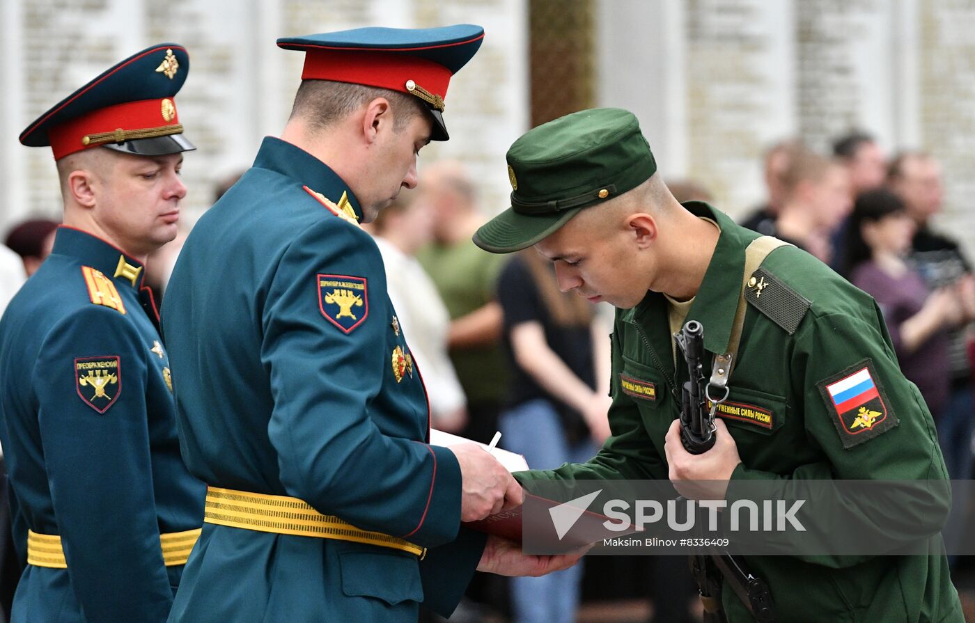 Russia Presidential Regiment Oath Taking