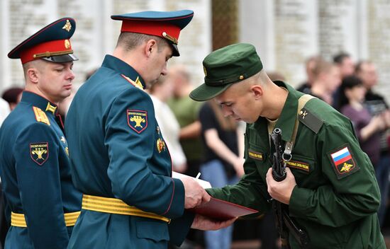 Russia Presidential Regiment Oath Taking